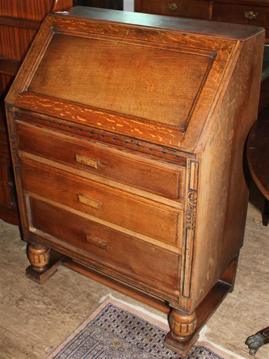 Small oak bureau